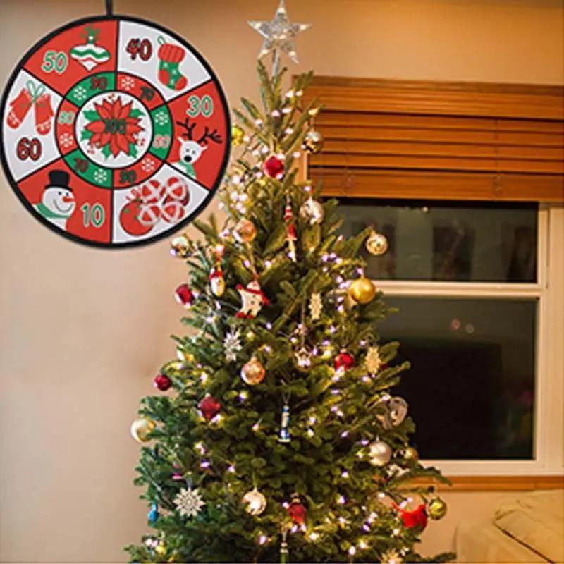 

Рождественские украшения для дома Креативные новые рождественские липкие мишени для шаров, мультфильмы, стрельба из дротиков, настольные игры для вечеринок, принадлежности красный