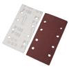 80pcs 8-hole Rectangular Flocked Sandpaper Back Fleece Sheet For Sander 93x185mm Sandpaper For Mouse Sander Multi-Sander