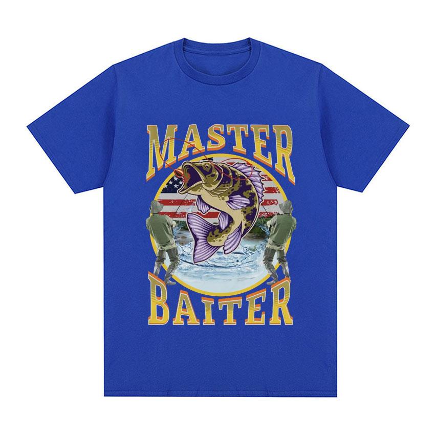 Funny Master Baiter Fishing Parody TShirt Summer Men Women Clothing Fashion T Shirts Cotton Short Sleeve Oversized Tshirt Tops