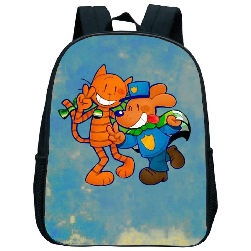 Dog Man Kindergartenrucksack 12 Zoll Dogman Kinder Junge Mädchen Kindergartentasche Kleinkind Zurück zur Schule Geburtstagsgeschenk
