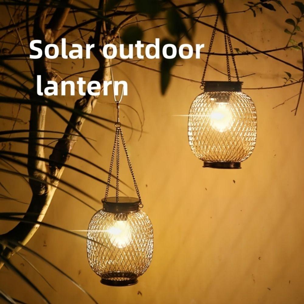 Brighter Solar-Powered Hanging Lanterns Rechargeable Wireless Outdoor Lights  Christmas