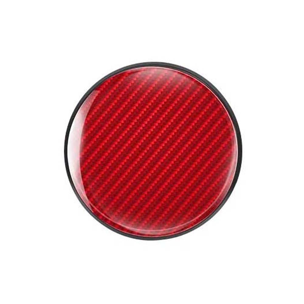 

Car 5D Carbon Fiber High brightness Print Coaster, PVC Rubber Anti-slip Pad Car Cup Holder Mat, For Car Interior Decoration красный