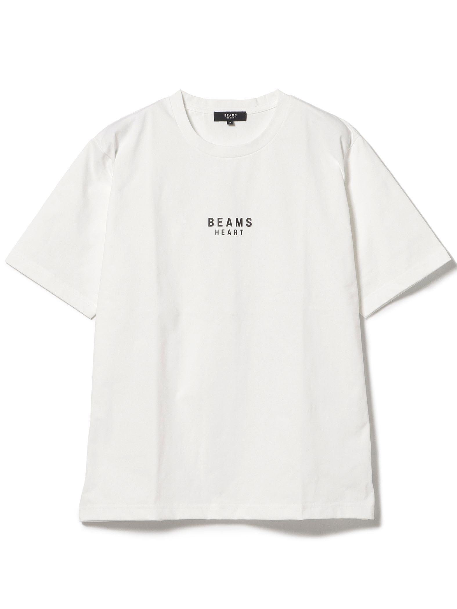 

Beams Heart Men s White Short Sleeve Printed T-Shirt (Quick-Drying, Pill-Resistant)