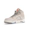 Air Jordan 5 Retro SE Craft GS Light Orewood Brown Kids Sneakers Cream Safety-Orange Flat-Pewter FD9220-180