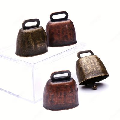 3 Stück Kuh Pferd Schaf Weideglocke Bauernhof Tier Anti-Verlust Kupferglocken Laute Knackige Verbreitung DIY Zubehör Haustier Anhänger Dekorationen