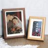 Wooden Hollow Glass Photo Frame Desk Display 6x8x10 Inch DIY Picture Modern Minimalist MDF Craft