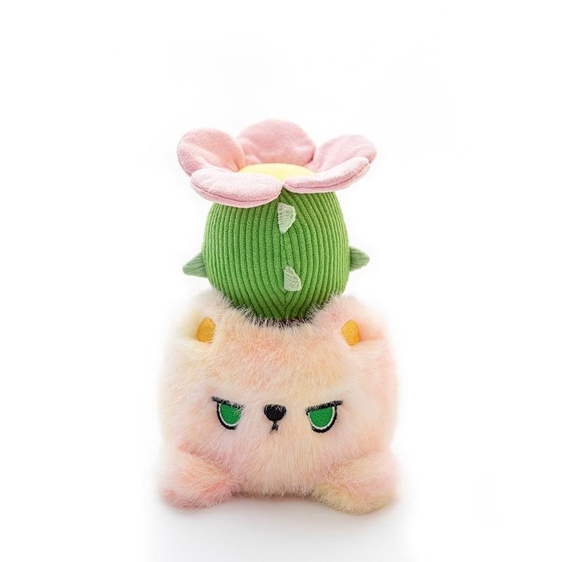 Plush Plant Toy Cat Sunflower Cactus Money Tree Desk Decor For Office Desk Accessories
