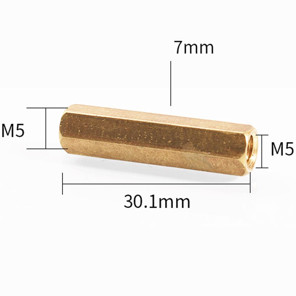 M3  M4 M5 M6 M8 M10 M12 M14 M22 Metric Female Brass Hex Rod Coupler Pipe Fitting Connector Adapter Water Gas Oil