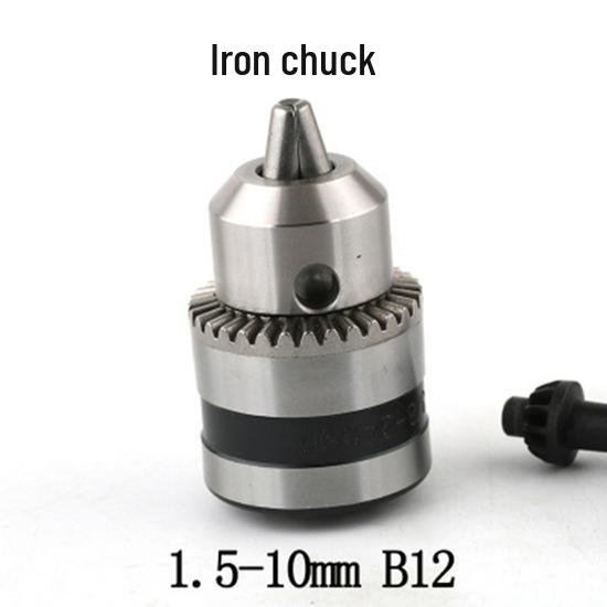 Multi-function Rotary Hammer to Electric Drill Adapter: Round/Square Shank, Four-Flute, Round Head