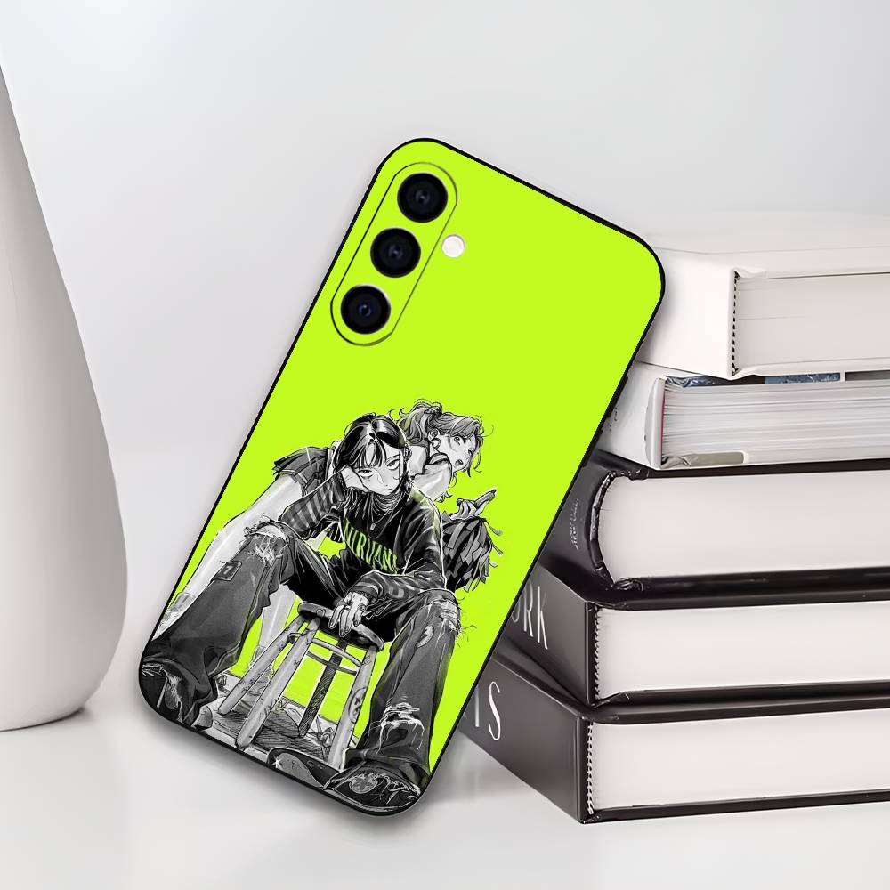 A-Aya Osawa Mitsuki Koga MitsuAya Soft Black Phone Case for Samsung Galaxy A73/A72/A71/A70/A53/A52/A51