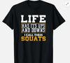 Funny Fitness Gym Workout Weights Squat Cool Lover Unisex T-Shirt