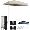 CYFIE Tarp Tent 3m X 3m Tent Height Adjustment UV Protection Coating High Water Resistance Steel Frame Windproof Tarp Tent Easy To Assemble Easy To