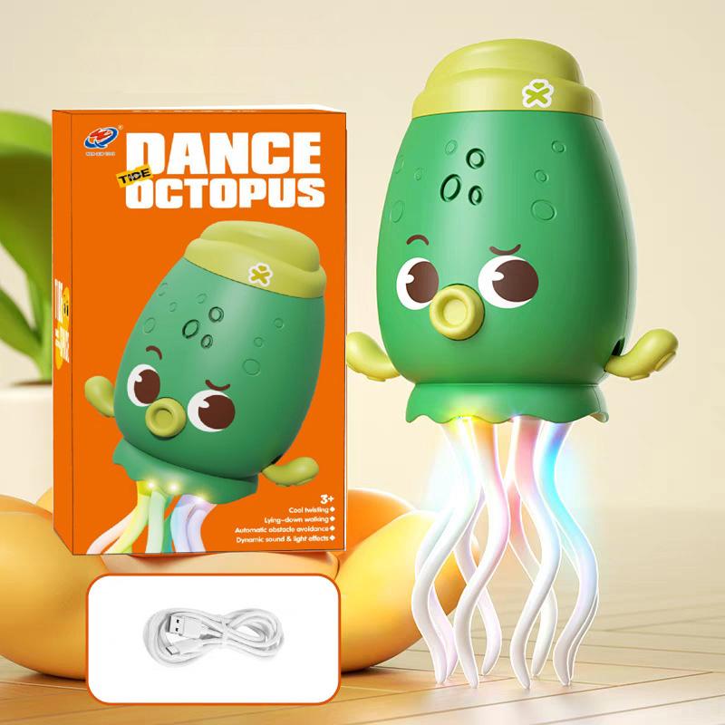 Trendy Dancing Squid Wiggly Wonder Octopus Toy with LED Lights and Music Kids Electronic Pet Toys Interactive Development Toys