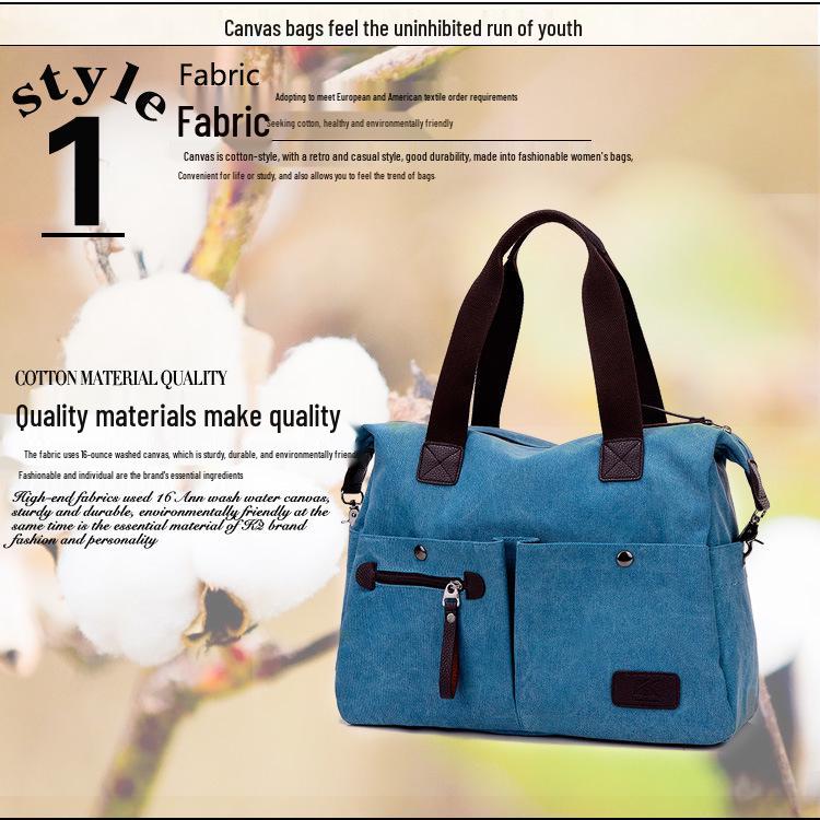 Retro Canvas Crossbody Bag - Large Capacity for Men & Women, Perfect for Gym, Sports, and Travel