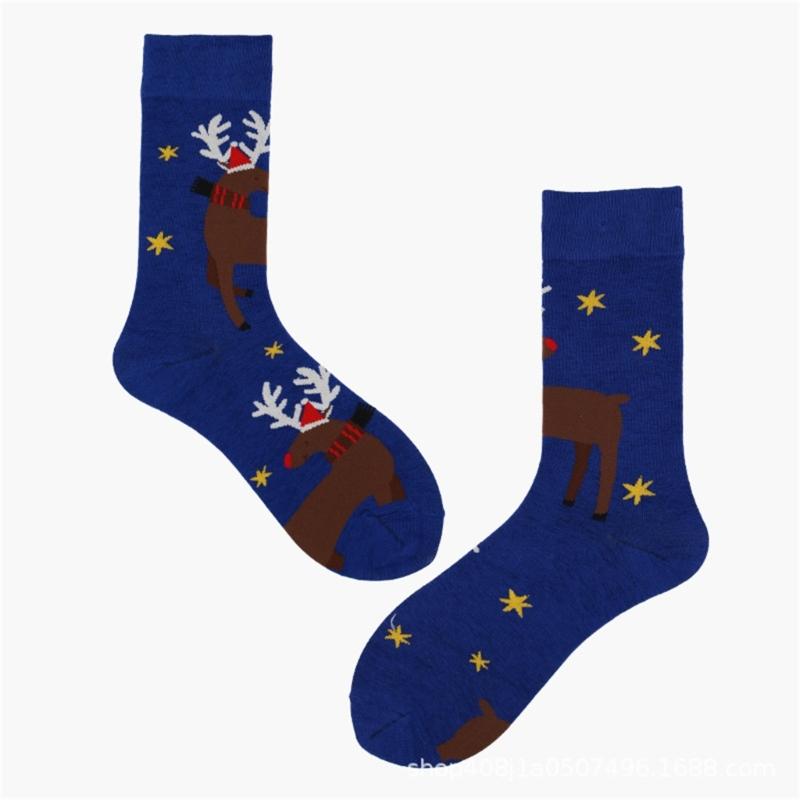 Christmas Crew Socks Funny Novelty Ankle Socks Cartoon Christmas Socks Casual Booties Socks Calf Socks for Women Men