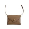 New PU Leather Shoulder Bag Solid Color Multifunctional Waist Bag Durable Mini Bag Necklace