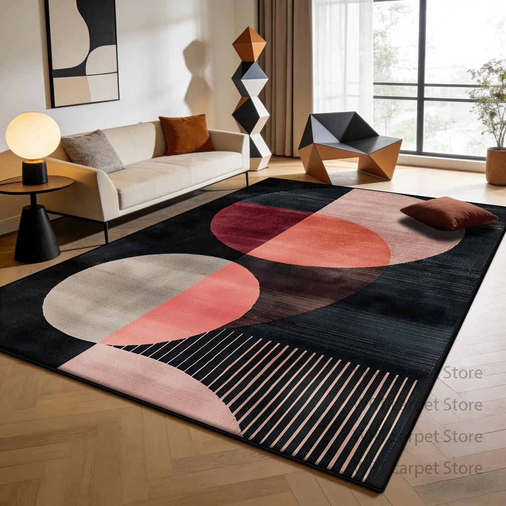 Nordic Light Luxury Style Living Room Carpet Decoration Modern Lounge Large Size Rugs Non-slip Pile Fabric Bedroom Tatami Mat