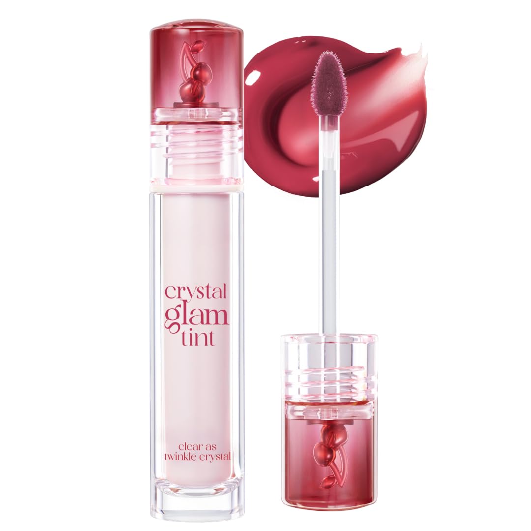 CLIO Crystal Glam Tint 3.4g Lip Tint (28 Dry Cherry, 1 piece)