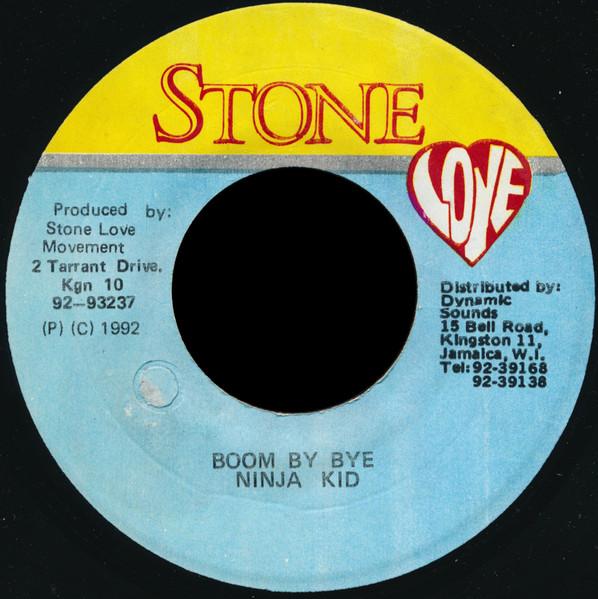 

7inch Record NINJA KID Boom By Bye NONE Stone Love 1992 Jamaica Reggae Ska Dub Used
