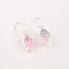 Natural Morganite Gemstone 925 Sterling Silver Jewelry Handmade Earrings 1.4" EE-169-2