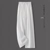 Spring/Summer 2025 Yamamoto Women's Textured Wide-Leg Draped Pants - Cool, Fashionable, Straight-Leg Design