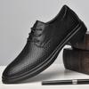 FashionBreathable Dress Shoes for Men Genuine Leather Business Shoes Formal Oxfords Footwear Summer Male Wedding Shoes Classic Loafers
