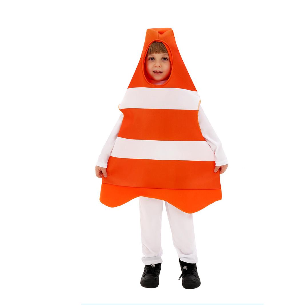 

Traffic cone role-playing costumes for children L-XL помаранчевий