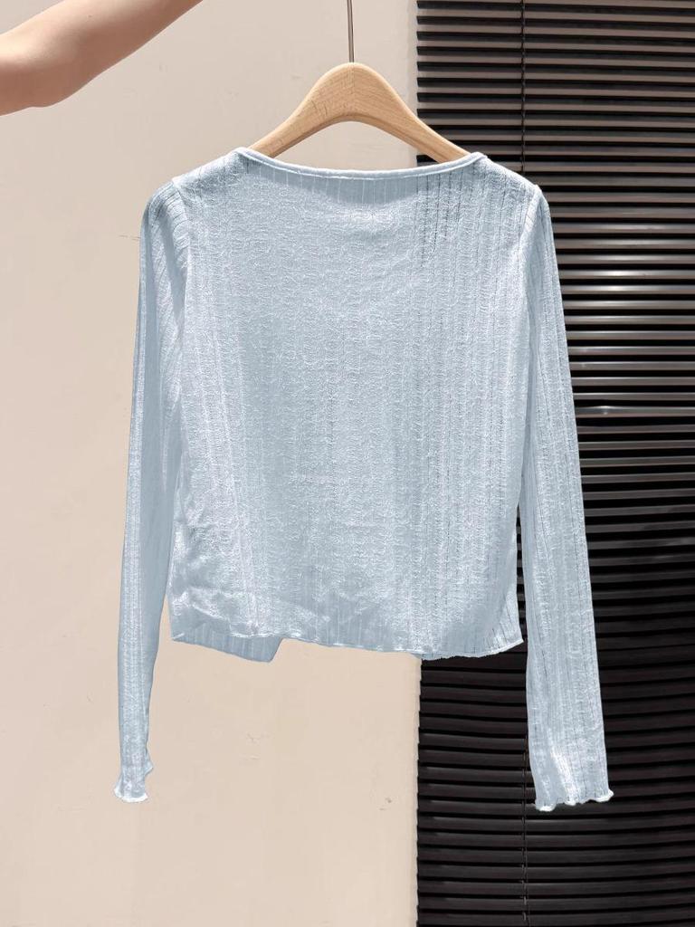 Women's Lazy Style Lace-Up Sun Protection Cardigan - 2026 Summer Loose Fit Short Outerwear