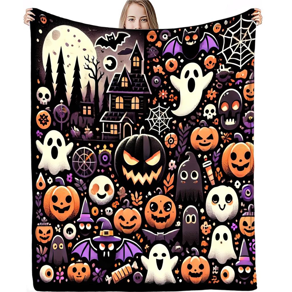 Halloweenská deka s potiskem