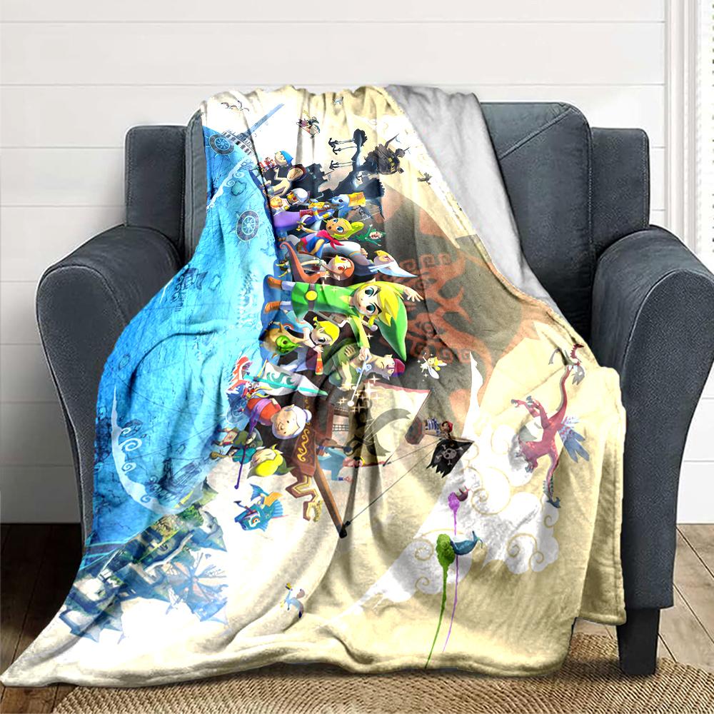 Legend Zelda Skyward Sword Blanket Soft Throw Blanket For Home Bedroom Bed Sofa Travel Office Solid Christmas Blanket