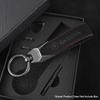 RUDX8 2025 Women man Leather Keyring Luxury Car Keychain for Skoda Fabia 1 2 Octavia a7 RS Superb Rapid Yeti Karoq Vision Accessories