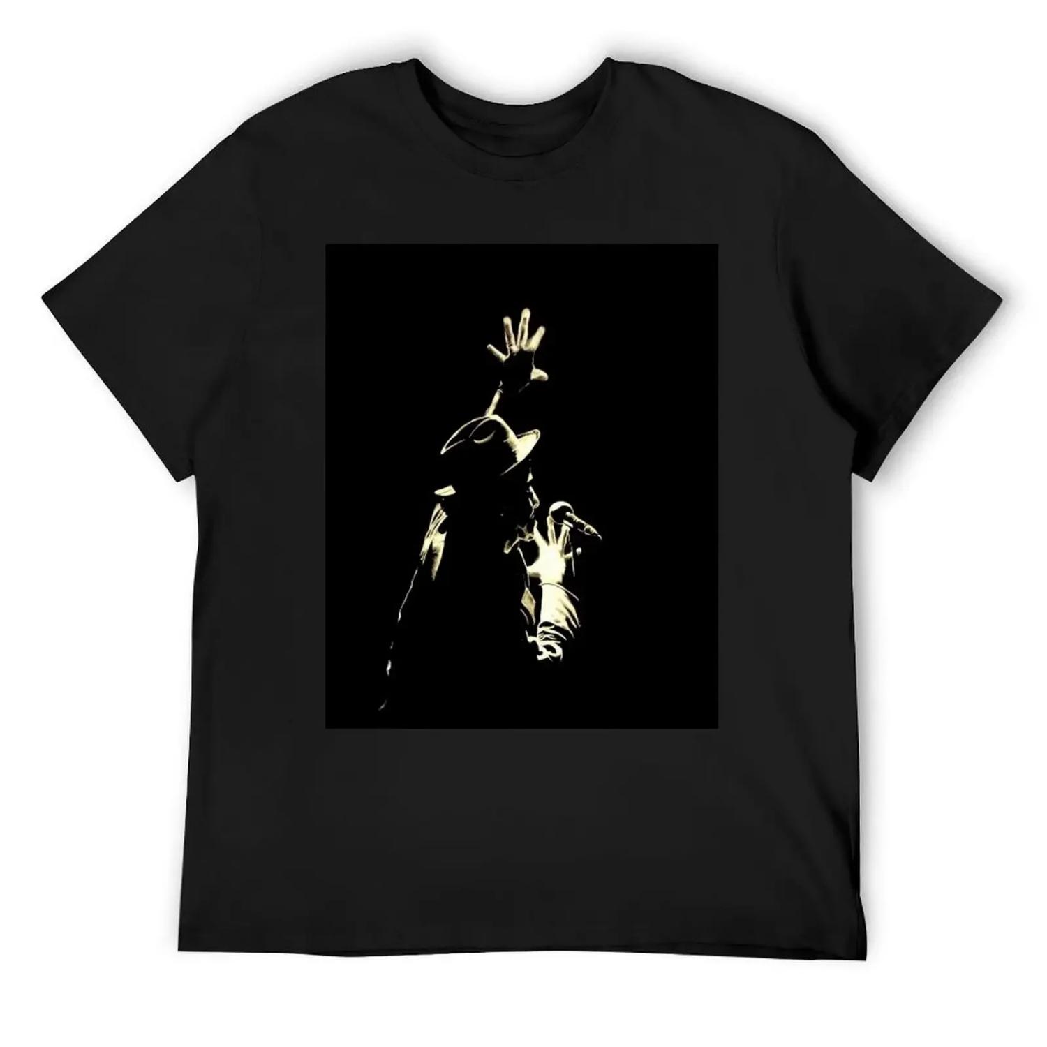 

Tom Waits T-Shirt luxury t-shirt oversizeds hippie clothes men clothings S чёрный