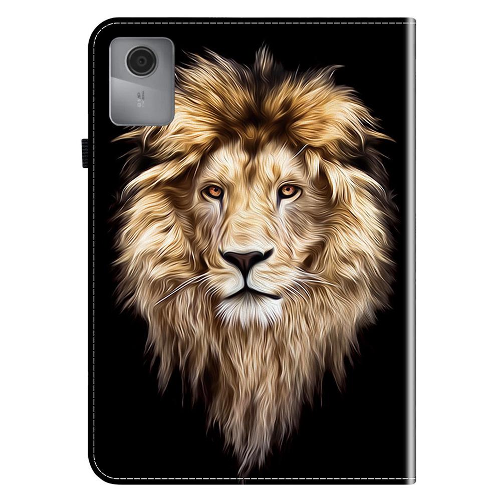 Pentru Lenovo Idea Tab (TB336ZU/TB336FU)/Xiaoxin Pad 11 2025 Husă din Piele cu Model Imprimat cu Suport Acoperire Tabletă cu Sloturi pentru Carduri