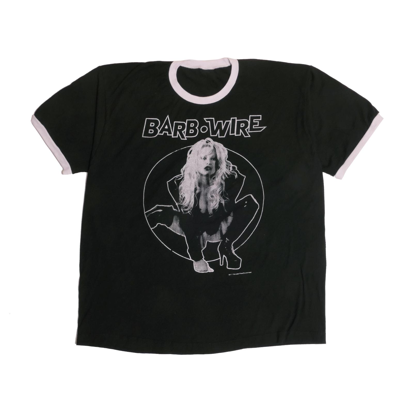 Barb Wire Pamela Anderson Movie Ringer Tee Don t Call Me Babe 1996 Film Post Apocalyptic Sci Fi Playboy Model Pam Comic Book Film - XL XL