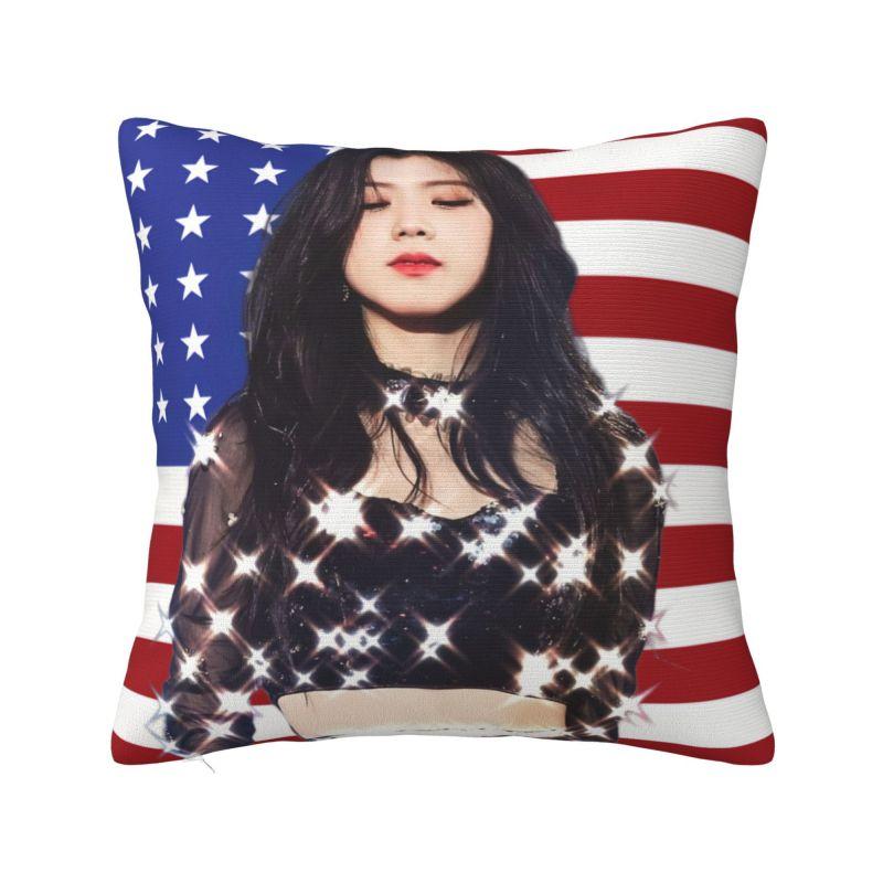 Custom Kpop A-Aespas Girls Karina Winter Giselle Ningning Pillow Case Sofa Luxury Cushion Cover Car Pillowcase