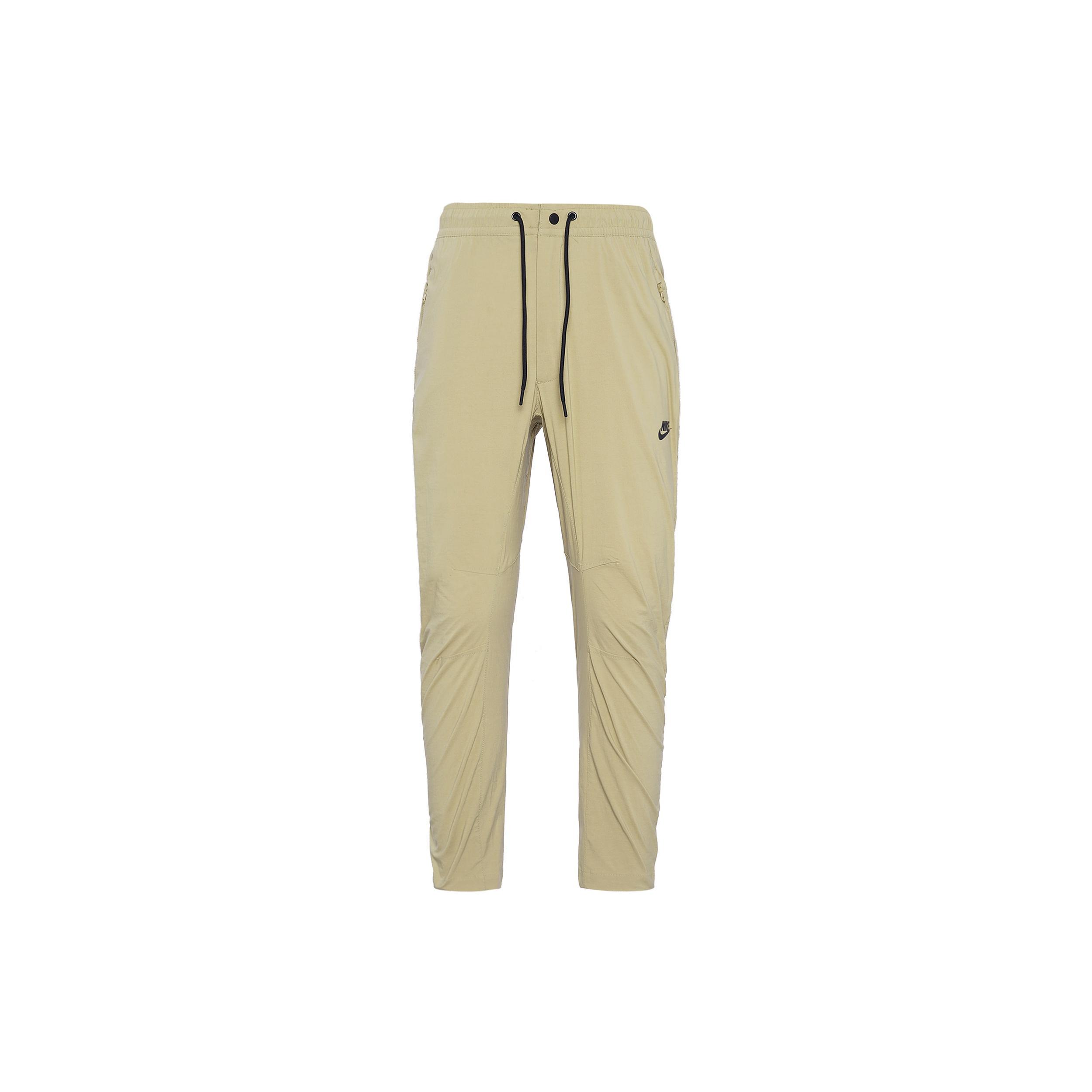 Nike Small Logo Pattern Woven Athleisure Casual Sports Long Pants Khaki Men s CD9229-297 M
