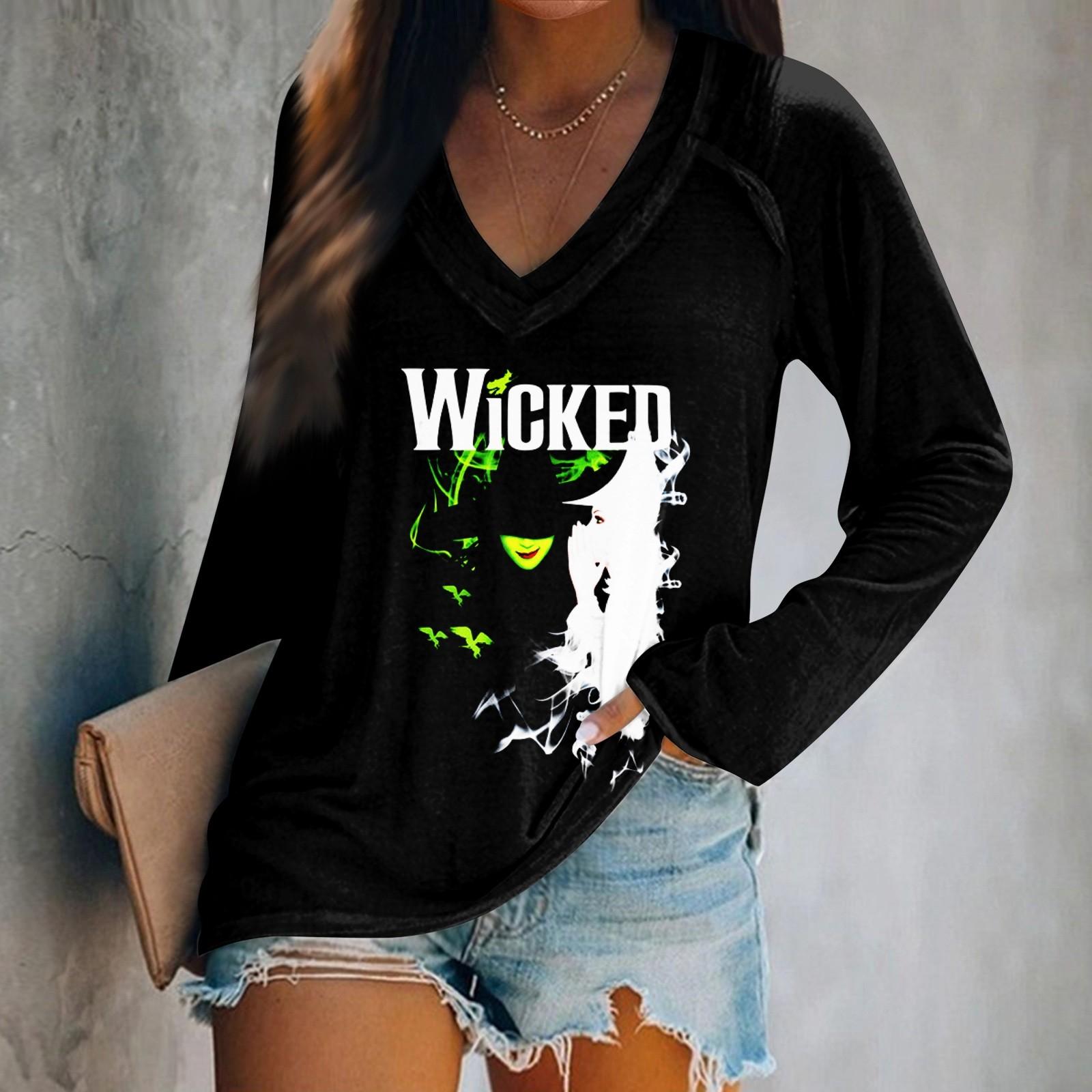 

Women s Long Sleeve T-Shirt V-Neck Printed Casual Basic Tops XL жовтий