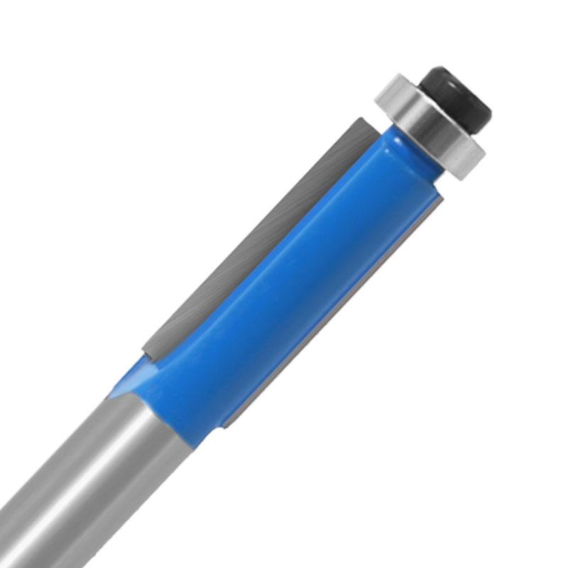 1/4pc 8mm Shank Flush Trim Router Bit with Bearing for Wood Template Pattern Bit Tungsten Carbide Milling Cutter for Wood