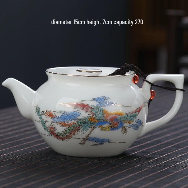 

Белый фарфоровый чайник в китайском стиле