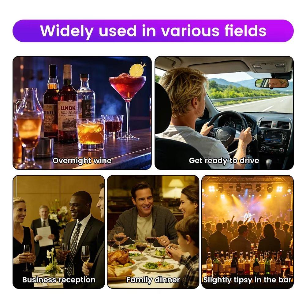 High Accuracy Breath Alcohol Tester Digital Display Professional Breathalyzer Car Driver Safety