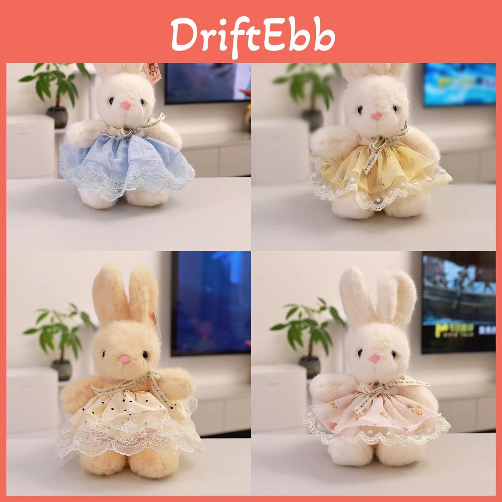 Plush Bunny Toy With Floral Dress For Girls And Kids Birthday Gift