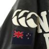 CANTERBURY OF NEW ZEALAND wool blend rugby Leather sleeve switching Stajan Men's Used