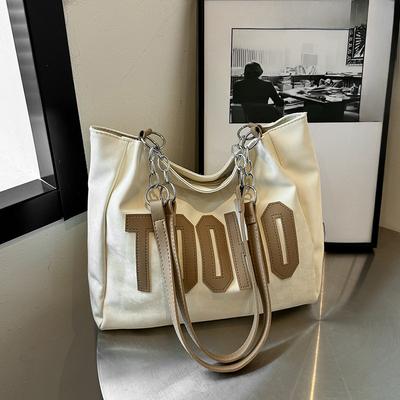 Sommermode Einfache Pendeltasche Damen Neue Mode Modische Canvas-Tasche Große Kapazität Tragetasche