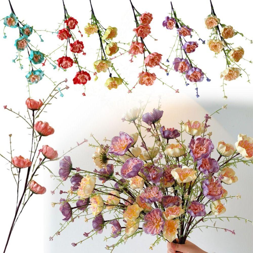 Multicolor Simulation Flower Foam Fake Flower Creative Artifiical Flower Branch Home Decoration