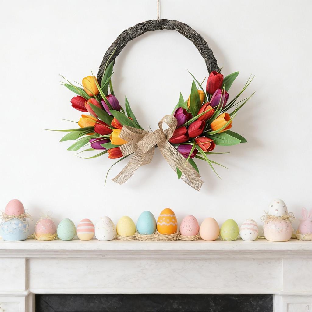 Artificial Garland for Spring And Summer, Ideal Front Door, Home Decor, Parties, Garden,