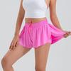 Frauen Athletische Sport Fitness Yoga Shorts Laufen Niedliche Flowy 2 In 1 Tennis Beach Volleyball Baseball Kurze Culottes