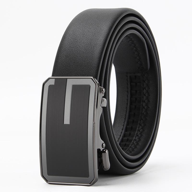 Belts for Men's Real Cowhide Head Leather High End Belt Business Casual Automatic Buckle Belt