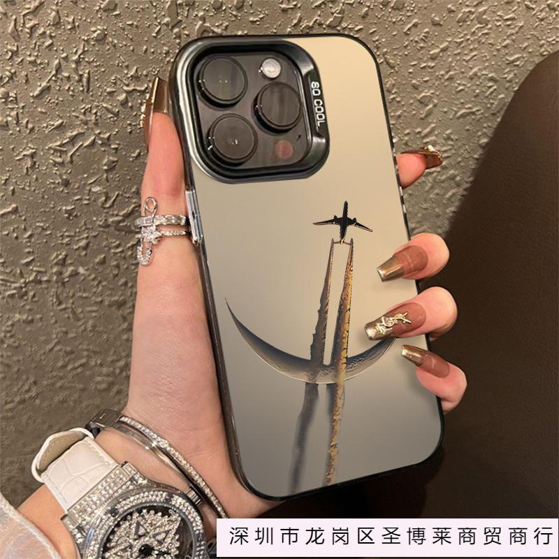 Personalized Moon Plane for iPhone11/12/13/14/15promax Apple 16PROMAX Mobile Phone Case