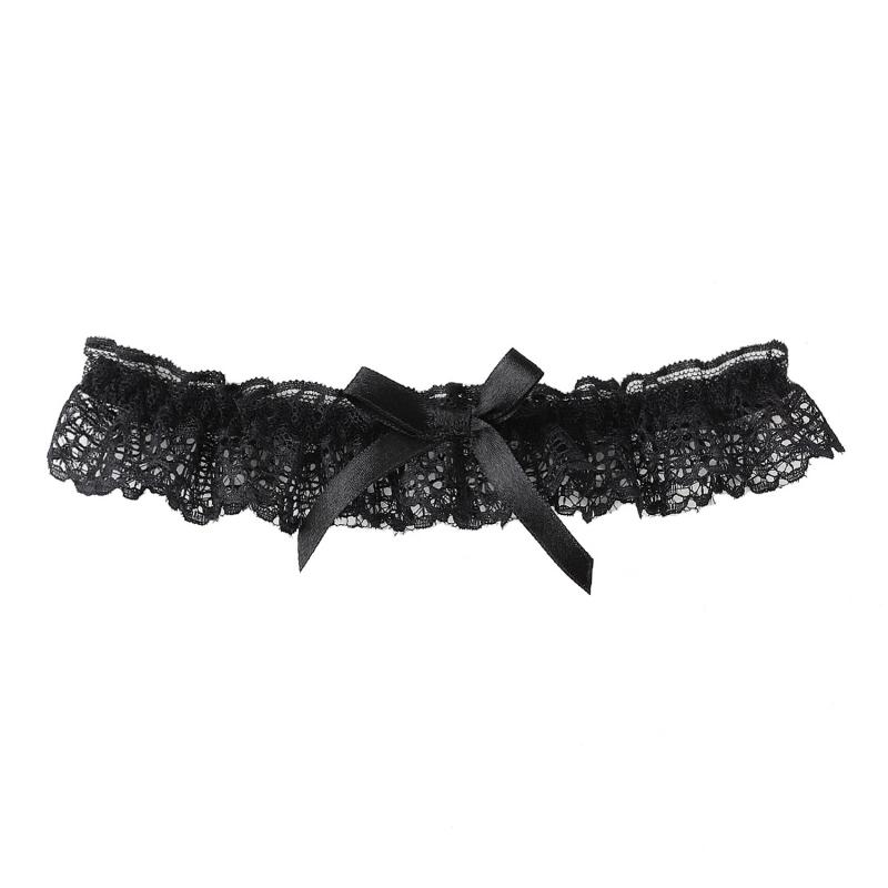Sexy Fashion Lingerie Wedding Garter Belt Bride Cosplay Party Accessories Bowknot Flower Lace Elastic Leg Ring Bridal Leg Garter