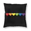 Rainbow Bear Paw LGBT Print Pillow Cover Gay Pride Rainbow Flag Cushion Cover  for Living Room Home Decor